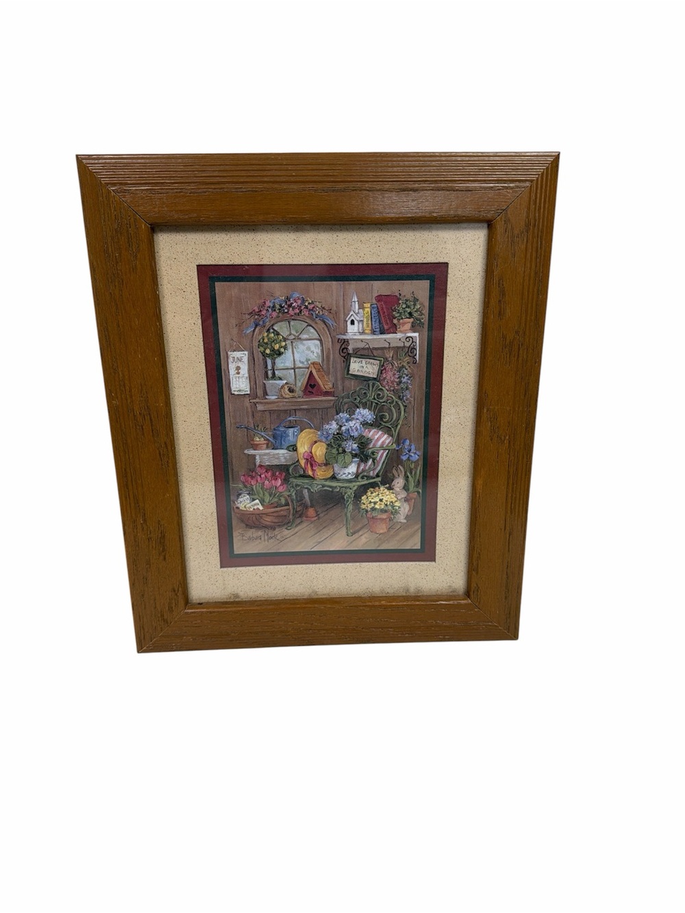 Vintage Home Interiors Garden Print Wall Art Framed Cottagecore Floral Decor USA - Picture 2 of 12